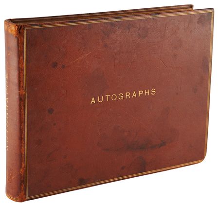 Lot #527 Actors and Musicians 19th/20th-Century Autograph Album with 270+ Signatures - Image 1