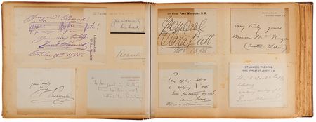 Lot #527 Actors and Musicians 19th/20th-Century Autograph Album with 270+ Signatures - Image 2