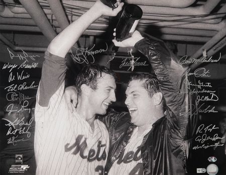 Lot #678 NY Mets 1969 Multi-Signed (20) Oversized Photograph - Image 3