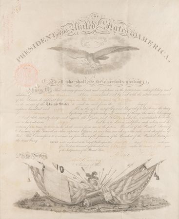 Lot #40 Millard Fillmore Document Signed as President - Image 2