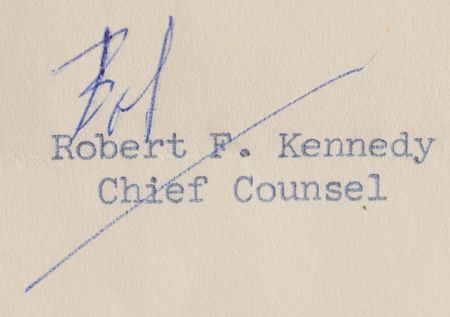 Lot #12 John F. Kennedy Signed Book (Profiles in Courage) and Robert F. Kennedy Typed Letter Signed - Image 7