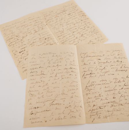 Lot #397 Franz Liszt Handwritten Letter to George Sand, Commenting on Love, Literature, and Music: 