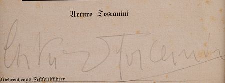 Lot #443 Arturo Toscanini Signed Photograph - Image 2