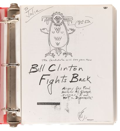Lot #353 Hunter S. Thompson Archive: Early Draft of Better Than Sex, Prepared for Random House (c. 1992–1994), with Signed First Edition - Image 2