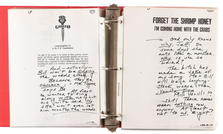 Lot #353 Hunter S. Thompson Archive: Early Draft of Better Than Sex, Prepared for Random House (c. 1992–1994), with Signed First Edition - Image 5