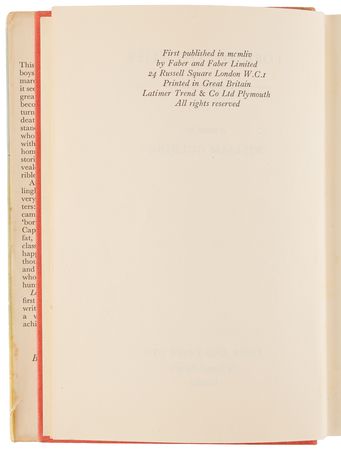 Lot #340 William Golding: Lord of the Flies (First Edition) - Image 3