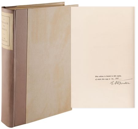 Lot #339 E. M. Forster Signed Book - A Passage to India (Ltd. Ed. 142/200) - Image 1