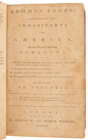 Lot #117 Thomas Paine: The Writings of Thomas Paine, with Common Sense, The Crisis, and Rights of Man (1792) - Image 4