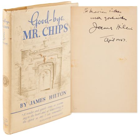 Lot #371 James Hilton Signed Book - Goodbye, Mr. Chips - Image 1