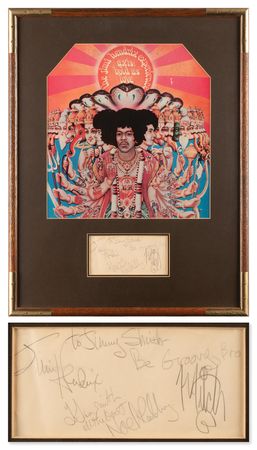 Lot #429 Jimi Hendrix Experience Signatures - 