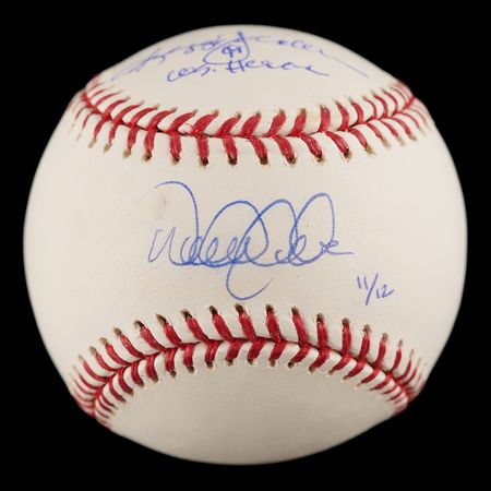 Lot #670 Derek Jeter and Reggie Jackson Signed Baseball (Ltd. Ed. #11/12) - Image 1