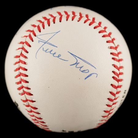 Lot #674 Mickey Mantle, Willie Mays, and Duke Snider Signed Baseball - Image 2