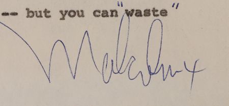 Lot #99 Malcolm X Signed Page for Alex Haley?s Playboy Interview - PSA NM-MT 8 - Image 2