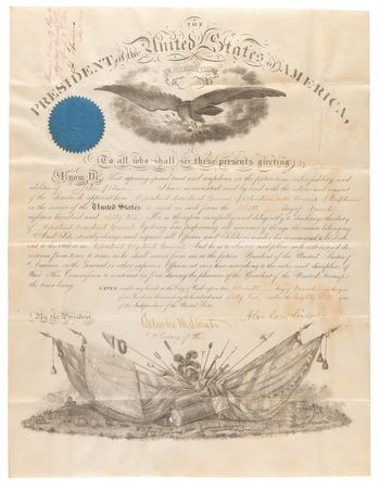Lot #4 Abraham Lincoln Document Signed as President (March 11, 1862) - Image 2