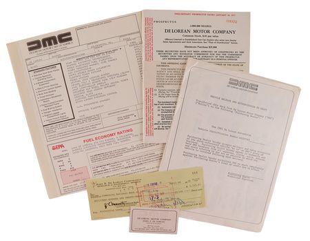 Lot #132 John DeLorean Signed Check - Image 4