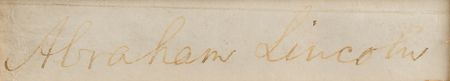 Lot #5 Abraham Lincoln Signature - Image 3