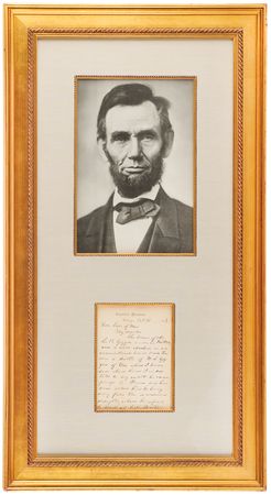 Lot #3 Abraham Lincoln Partial Autograph Letter as President to Secretary of War Edwin M. Stanton (October 31, 1863) - Image 1