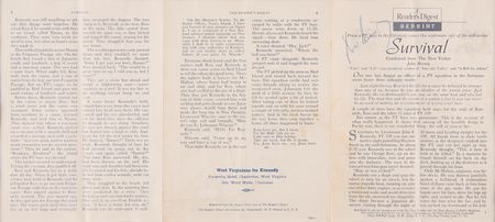 Lot #52 John F. Kennedy Signed 'Survival' Article Booklet - Dated to the 1960 West Virginia Democratic Primary Election - Image 2