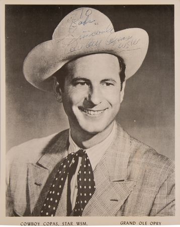 Lot #412 Patsy Cline, Cowboy Copas, and Hawkshaw Hawkins (3) Signed Photographs - Image 4
