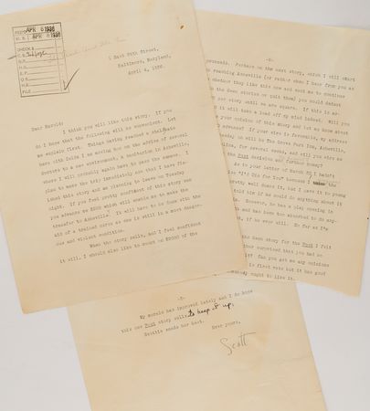 Lot #335 F. Scott Fitzgerald Typed Letter Signed to Literary Agent Harold Ober: 