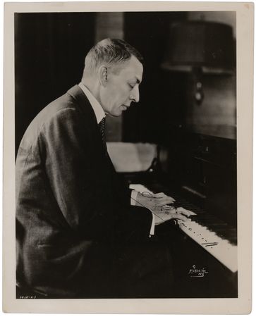 Lot #442 Sergei Rachmaninoff Signed Photograph