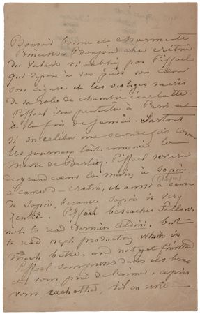 Lot #387 George Sand Handwritten Letter to Franz