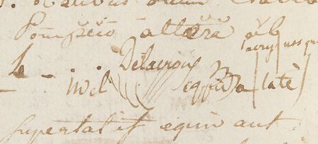 Lot #239 Eugene Delacroix Autograph Manuscript Signed with Sketches - Image 3