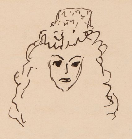 Lot #246 Henri Matisse Autograph Letter Signed with Sketch: 