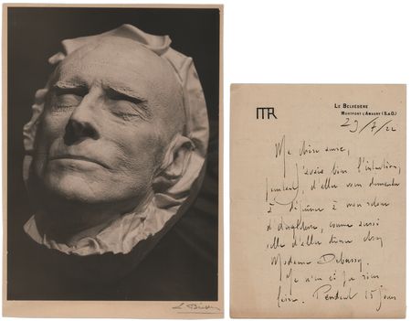 Lot #402 Maurice Ravel Autograph Letter Signed - Image 1