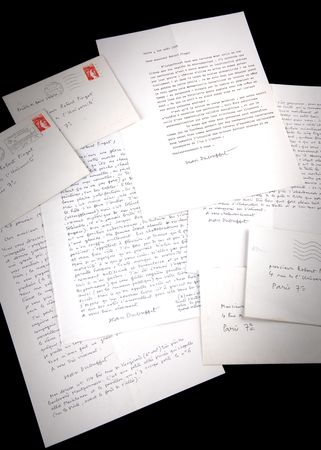 Lot #240 Jean Dubuffet (4) Letters Signed to Writer  Robert Pinget: 