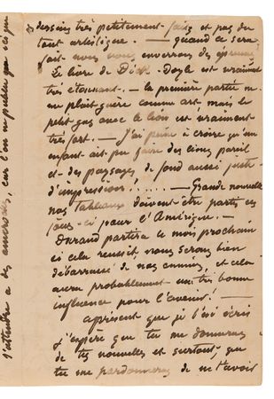 Lot #250 Camille Pissarro Autograph Letter Signed: 