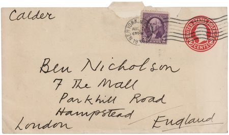 Lot #259 Alexander Calder Autograph Letter Signed: 