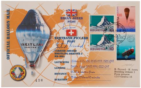Lot #189 Aerial Circumnavigation Lot of (6) Flown Covers - Each Signed by the Record-Setting Pilot(s) - Image 5