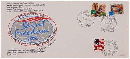 Lot #189 Aerial Circumnavigation Lot of (6) Flown Covers - Each Signed by the Record-Setting Pilot(s) - Image 7