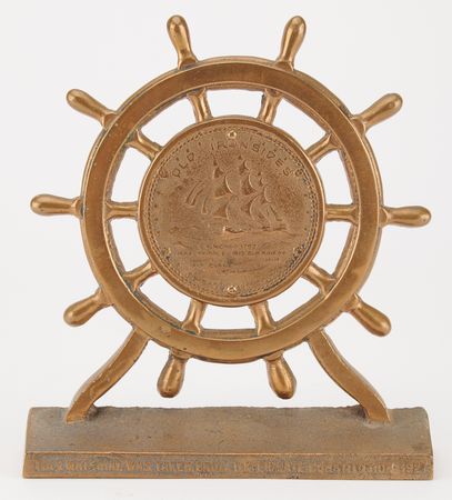 Lot #186 USS Constitution 1927 Restoration Relic (2) Bronze Bookends - Image 2