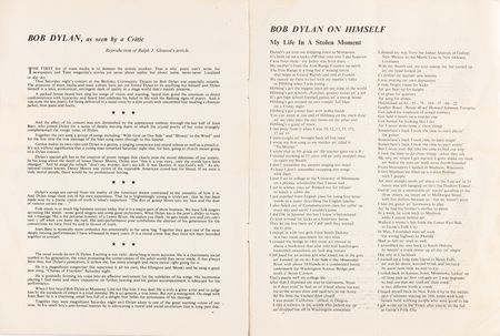 Lot #427 Bob Dylan Rare Signed 1964 London Concert Program - His 1st UK Appearance - Image 5