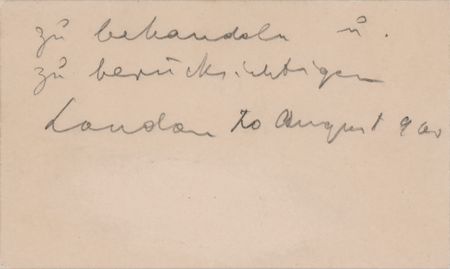 Lot #85 Theodor Herzl Autograph Note on His Personal Visitor's Card - Dated to the Fourth Zionist Congress (August 1900) - Image 2