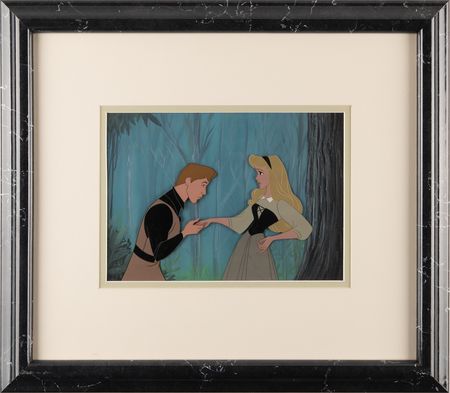 Lot #296 Briar Rose and Prince Phillip production cels from Sleeping Beauty - Image 1