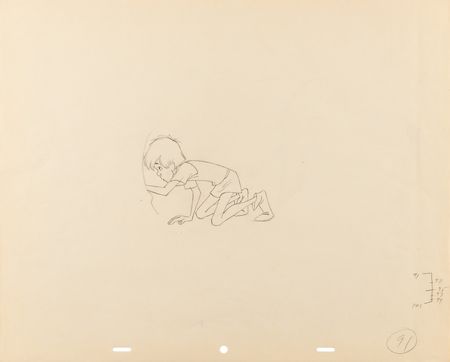 Lot #321 Wart and Merlin (3) production drawings from The Sword in the Stone - Image 1