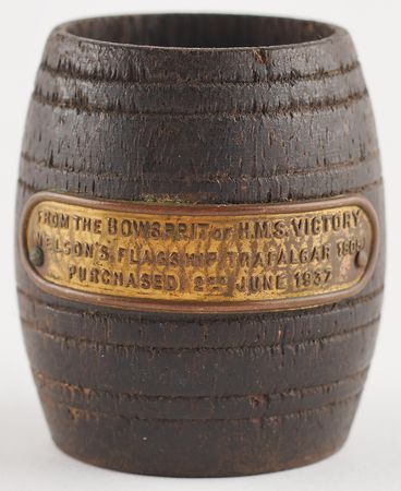 Lot #184 Horatio Nelson: HMS Victory Wooden Artifact - Image 1