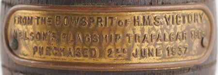 Lot #184 Horatio Nelson: HMS Victory Wooden Artifact - Image 6