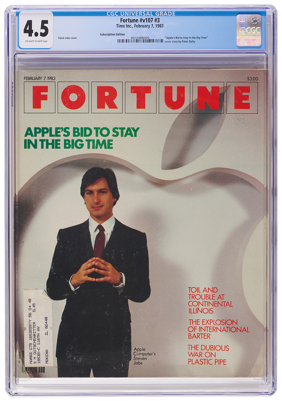 Lot 6120 Steve Jobs: Fortune Magazine from February 1983 - CGC 4.5