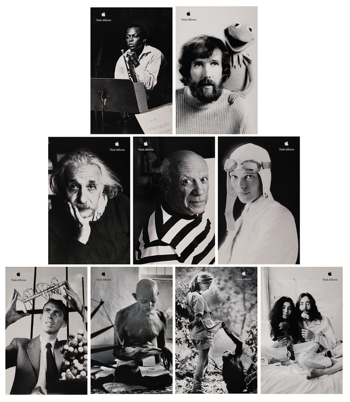 Lot 6152 Apple 'Educator Series' Collection of (23) Posters - Issued for Apple?s Iconic ?Think Different? Campaign