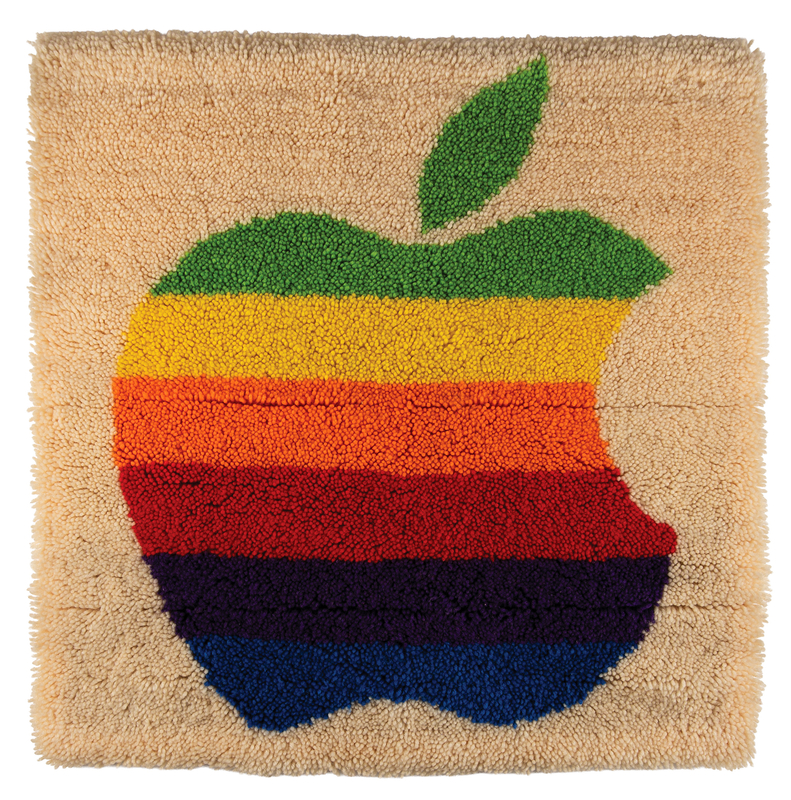 Lot 6121 Apple Computer Latch Hook Rug (1983)