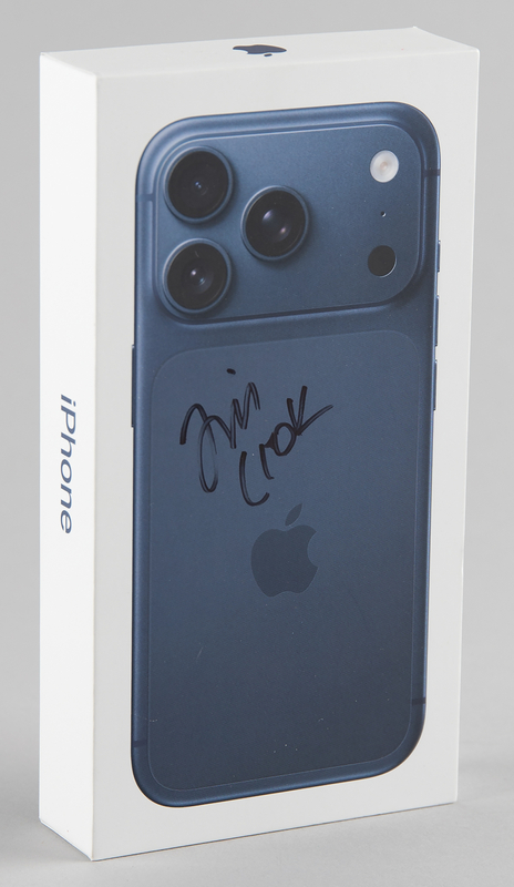 Lot 6096 Tim Cook Signed iPhone 17 Pro 'Launch Day' Box