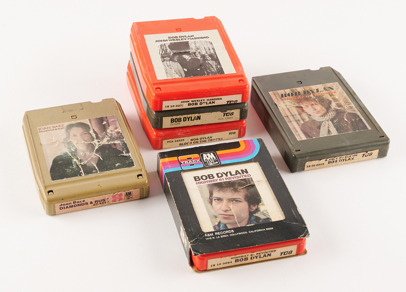 Lot 6009 Steve Jobs Personally-Owned Bob Dylan and Joan Baez 8-Track Tapes (6)