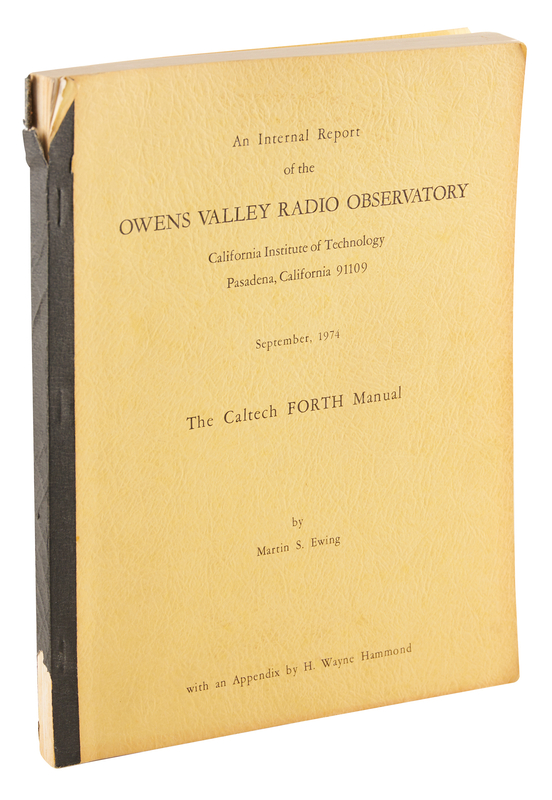 Lot 6011 Steve Jobs Personally-Owned Caltech FORTH Report on Owens Valley Radio Observatory (September 1974)