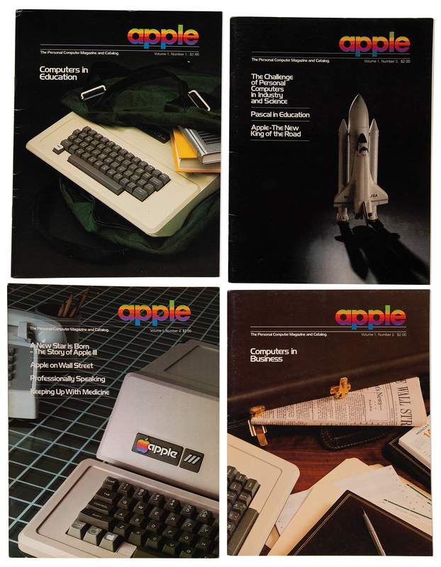 Lot 6110 Apple: The Personal Computer Magazine and Catalog, First Four Issues (Vol. 1, No. 1-4, 1979)