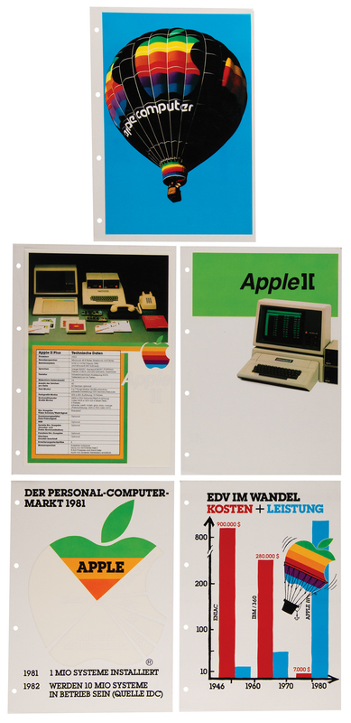 Lot 6114 Apple Computer International Sales Overhead Slides (c. early 1980s)