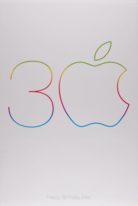 Lot 6159 Apple Macintosh 30th Anniversary Poster - 24? x 36?